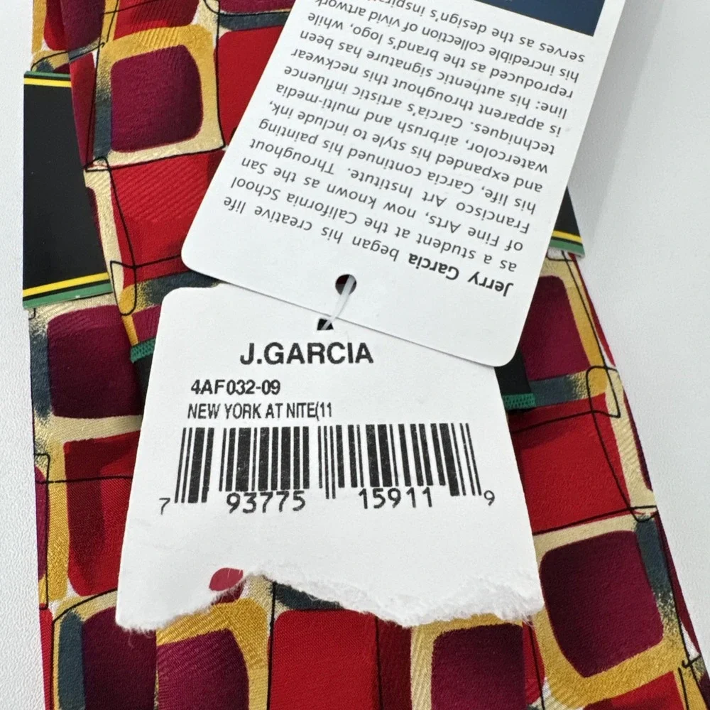 JERRY GARCIA VINTAGE ART IN NECKWEAR SILK New York At Night Y2K NWT